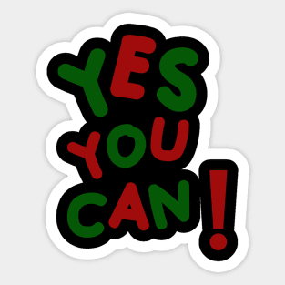 yes you can! Sticker